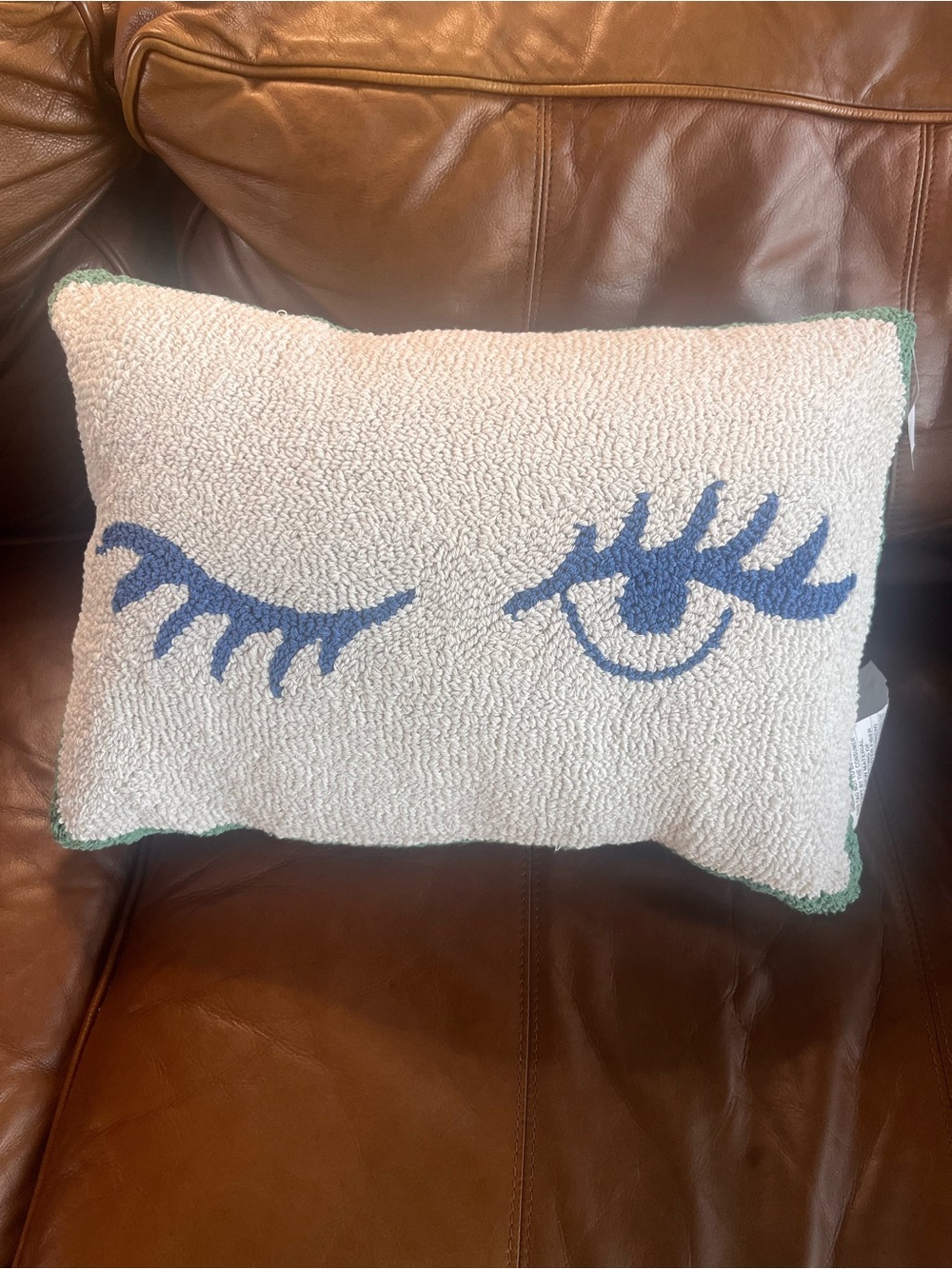 Hook Pillow with Eyes Design Decorative Accent Cushion